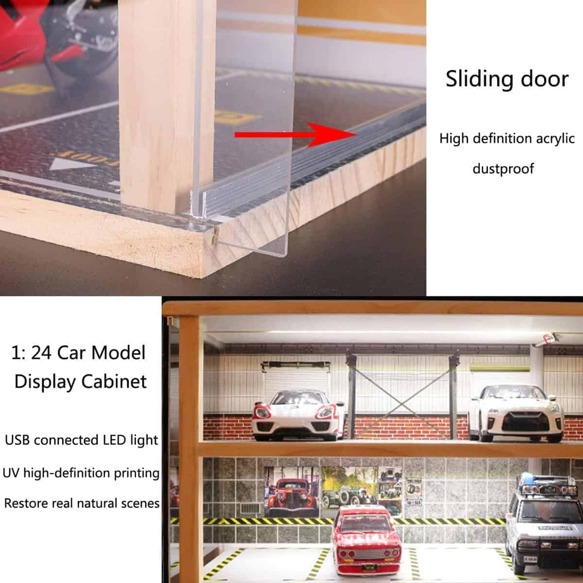 Vitrina para Coches a Escala 1:24 para Escena de - Imagen 4