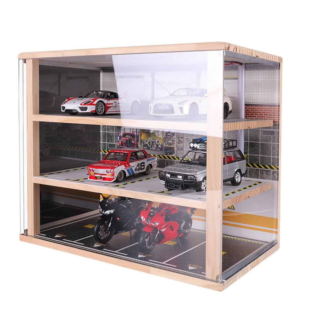 Vitrina para Coches a Escala 1:24 para Escena de