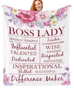 Regalos para Mujeres Jefas, Manta de Jefa 80"60", Regalos