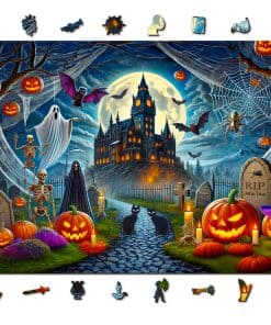 Rompecabezas de Halloween de Madera WOODEN.CITY de 1000