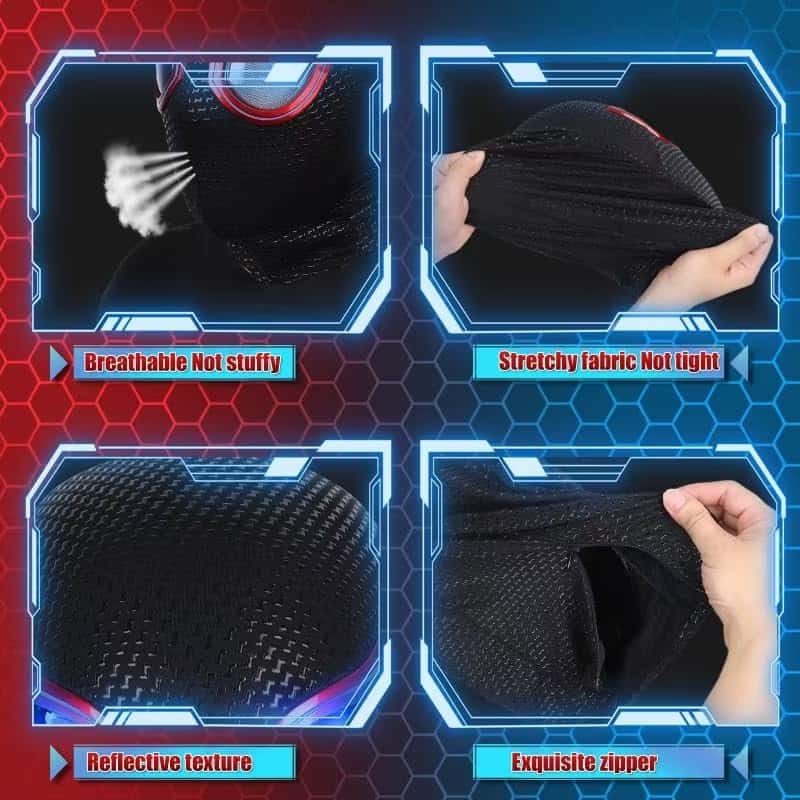 Máscara de superhéroe eléctrica Spider con ojos móviles - - Imagen 4