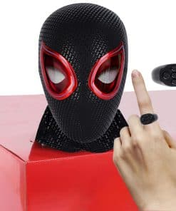 Máscara de superhéroe eléctrica Spider con ojos móviles -