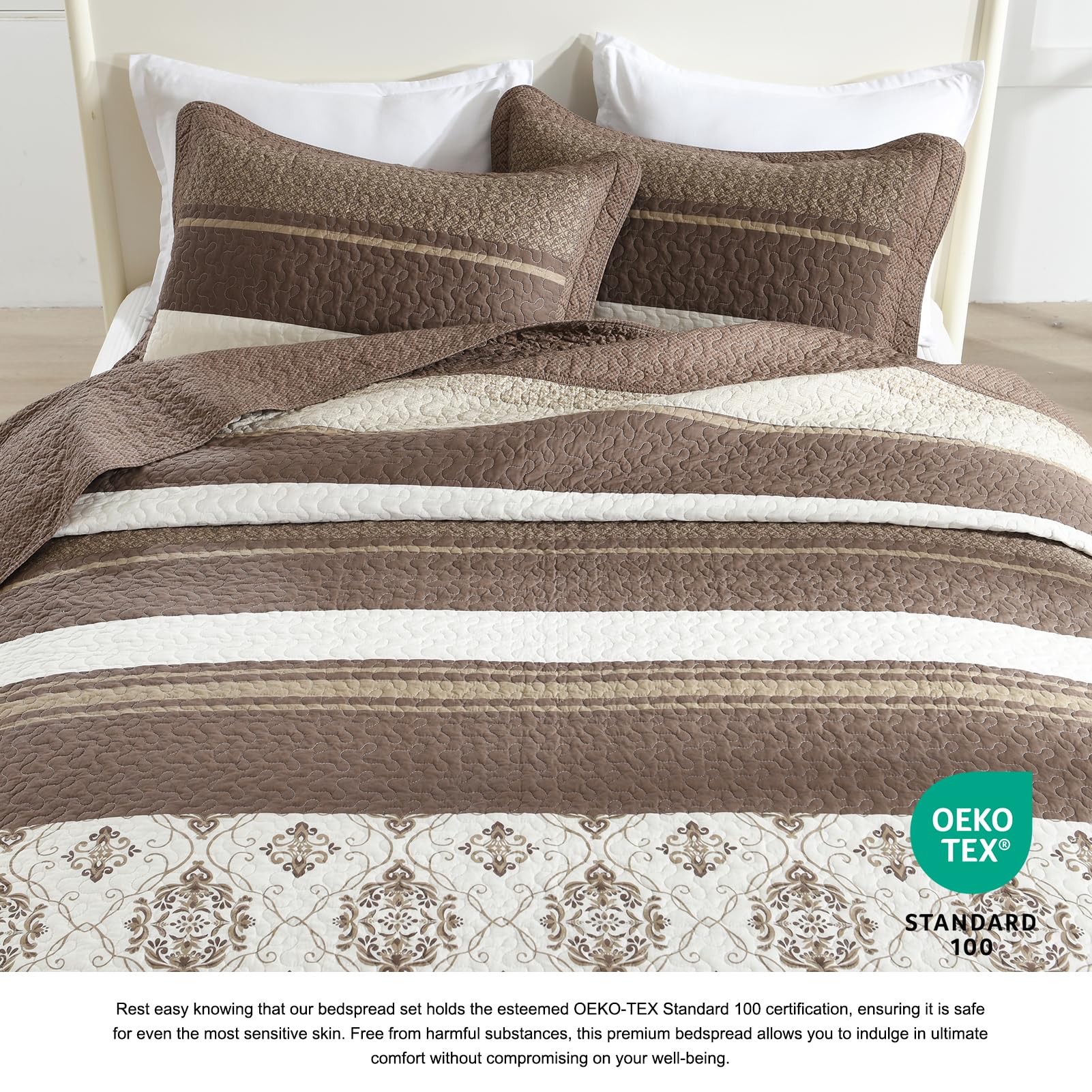 Colcha extragrande para cama King de 128" de ancho x120 L - - Imagen 5