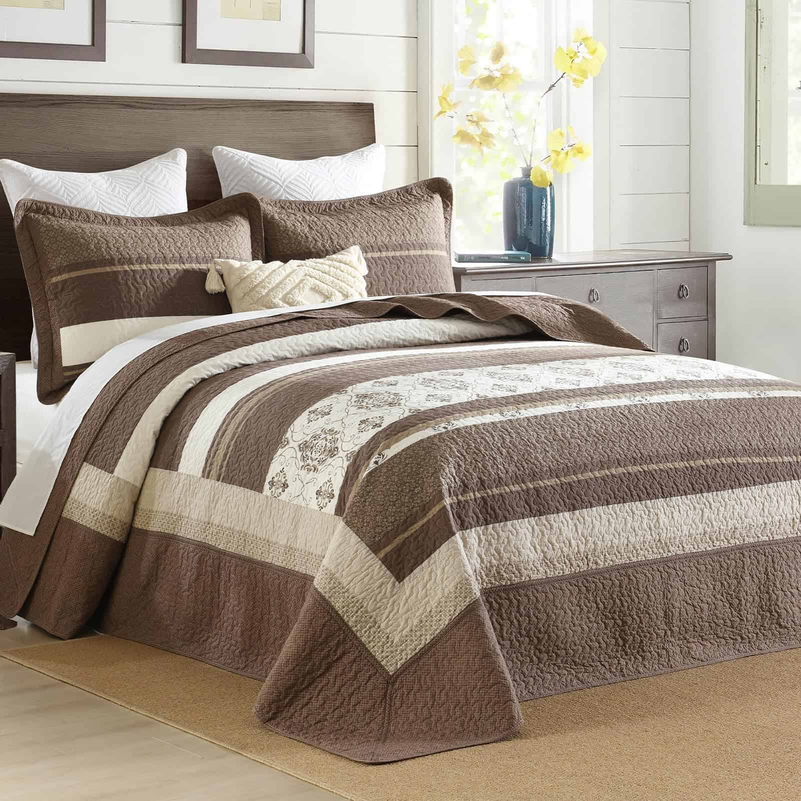 Colcha extragrande para cama King de 128" de ancho x120 L - - Imagen 3