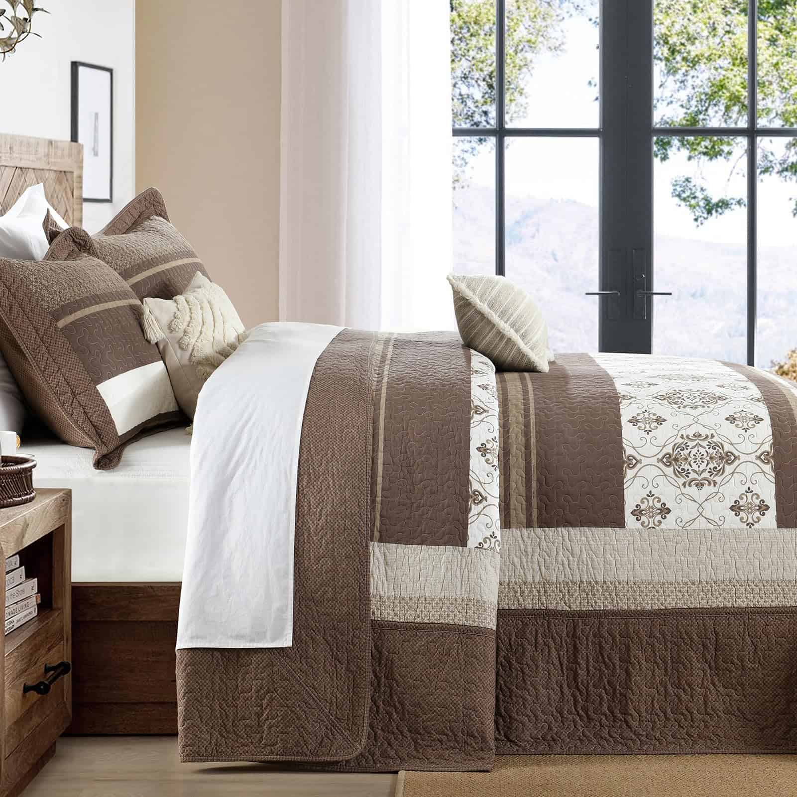 Colcha Cubrecama 100% Algodón SahSahCasa 120"x120" Extra - Imagen 4