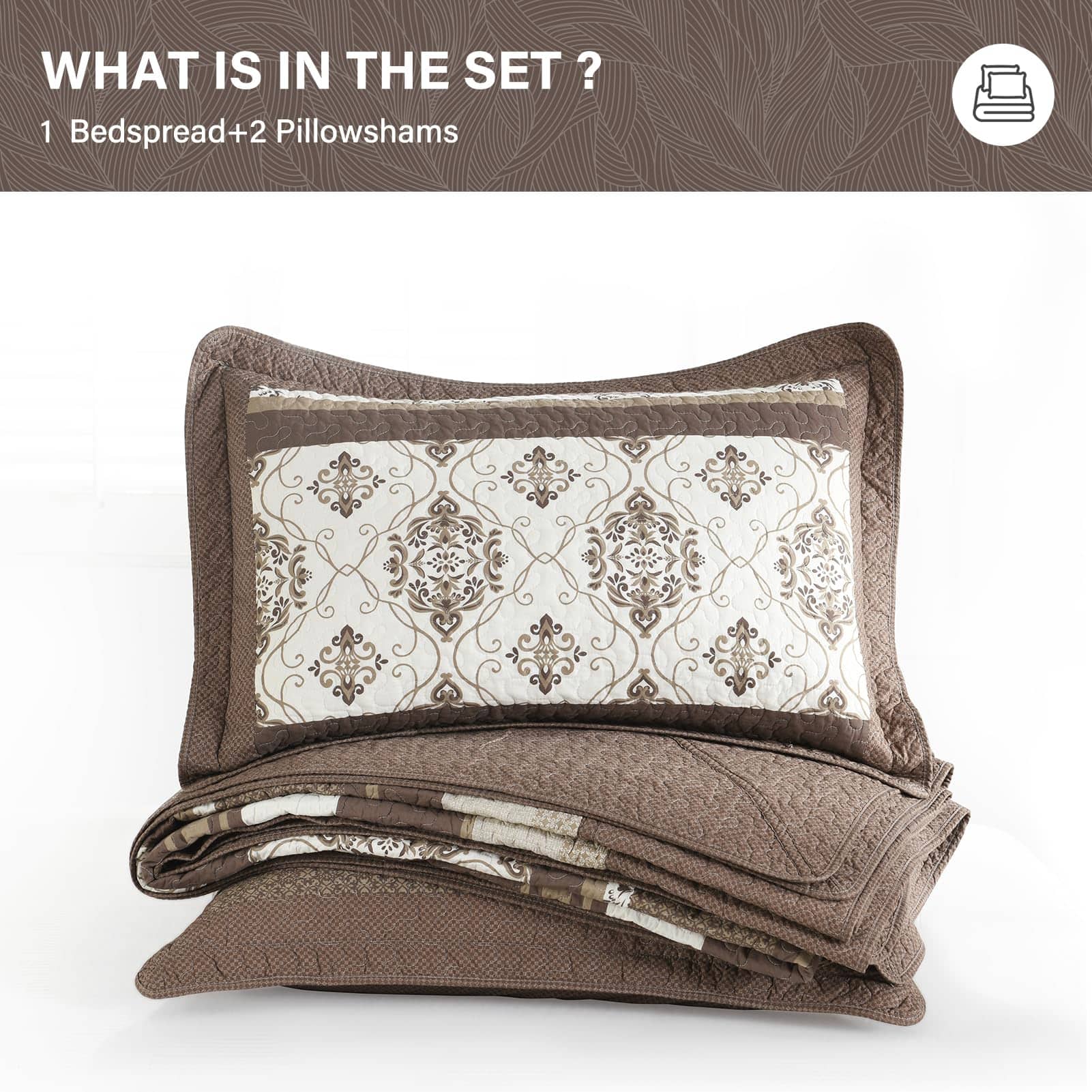 Colcha Cubrecama 100% Algodón SahSahCasa 120"x120" Extra - Imagen 7