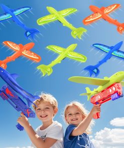 UNCANZEA 6 Pack Dreamy Ocean Foam Airplane Launcher Toys,
