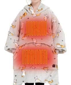 Manta eléctrica con calefacción portátil con capucha USB