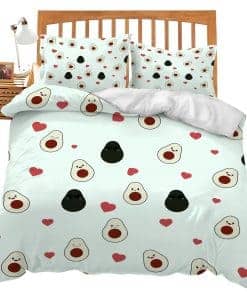 Set de Ropa de Cama Temática de Aguacate Juego de Edredón