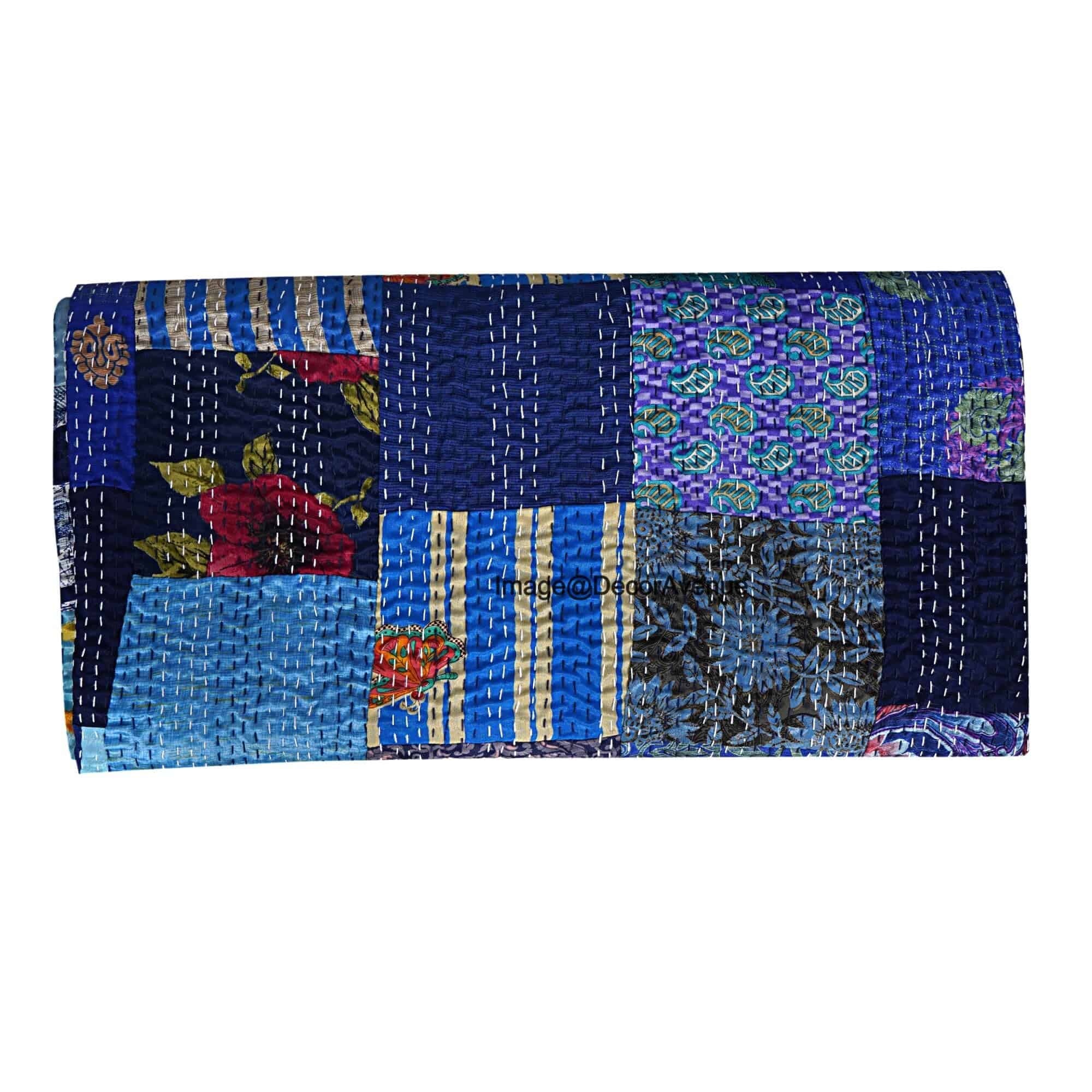 Colcha de Patchwork Kantha DecorAvenue, Manta, Cubrecama de - Imagen 4