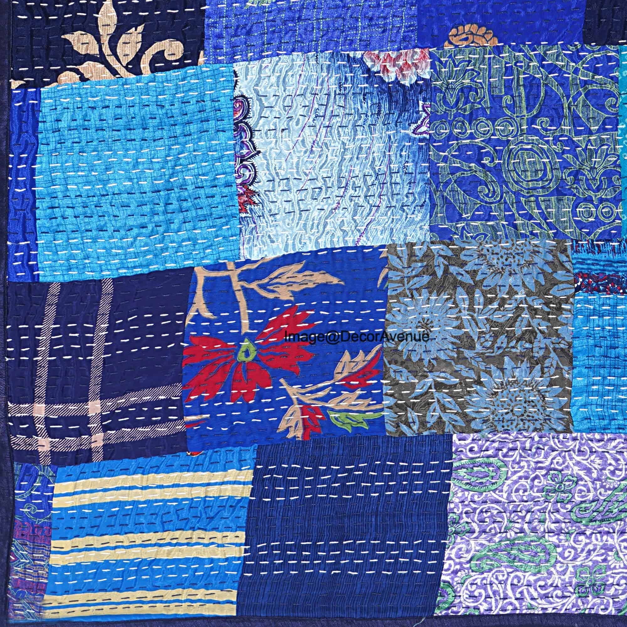 Colcha de Patchwork Kantha DecorAvenue, Manta, Cubrecama de - Imagen 7