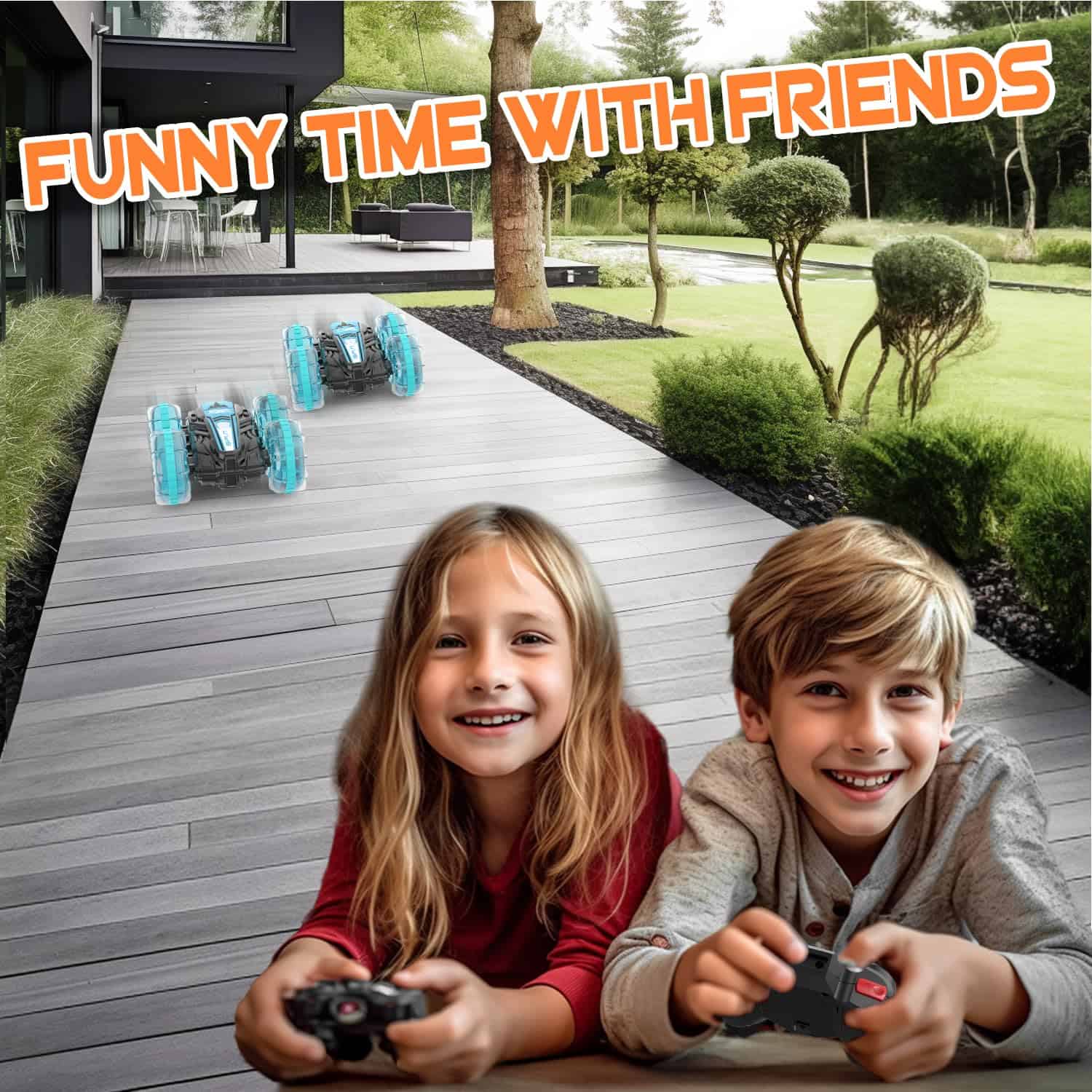 Korffe Coche de Control Remoto, Coches RC Anfibio para - Imagen 7