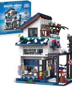 Conjunto de construcción de casa de ciudad 3 en 1