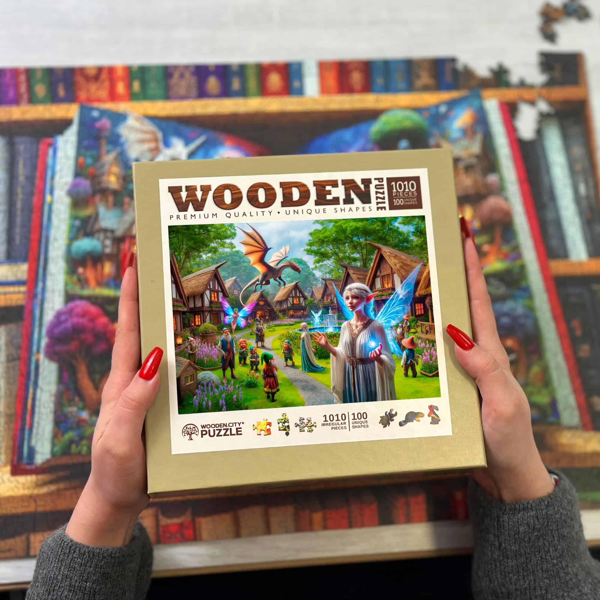 Rompecabezas de Madera WOODEN.CITY Fantasy Country de 1000 - Imagen 10