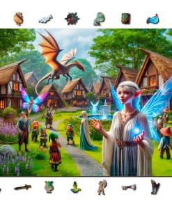 Rompecabezas de Madera WOODEN.CITY Fantasy Country de 1000