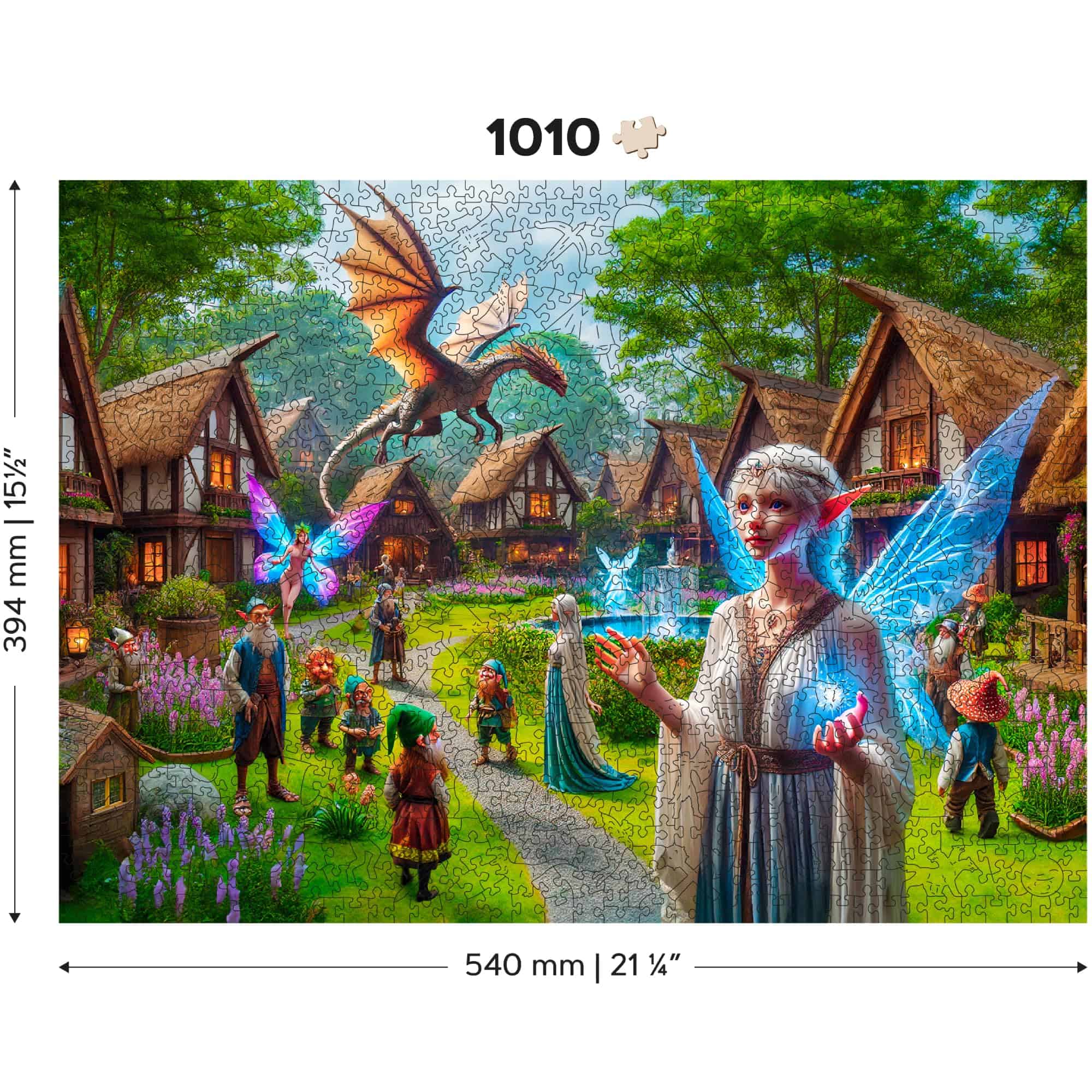 Rompecabezas de Madera WOODEN.CITY Fantasy Country de 1000 - Imagen 5