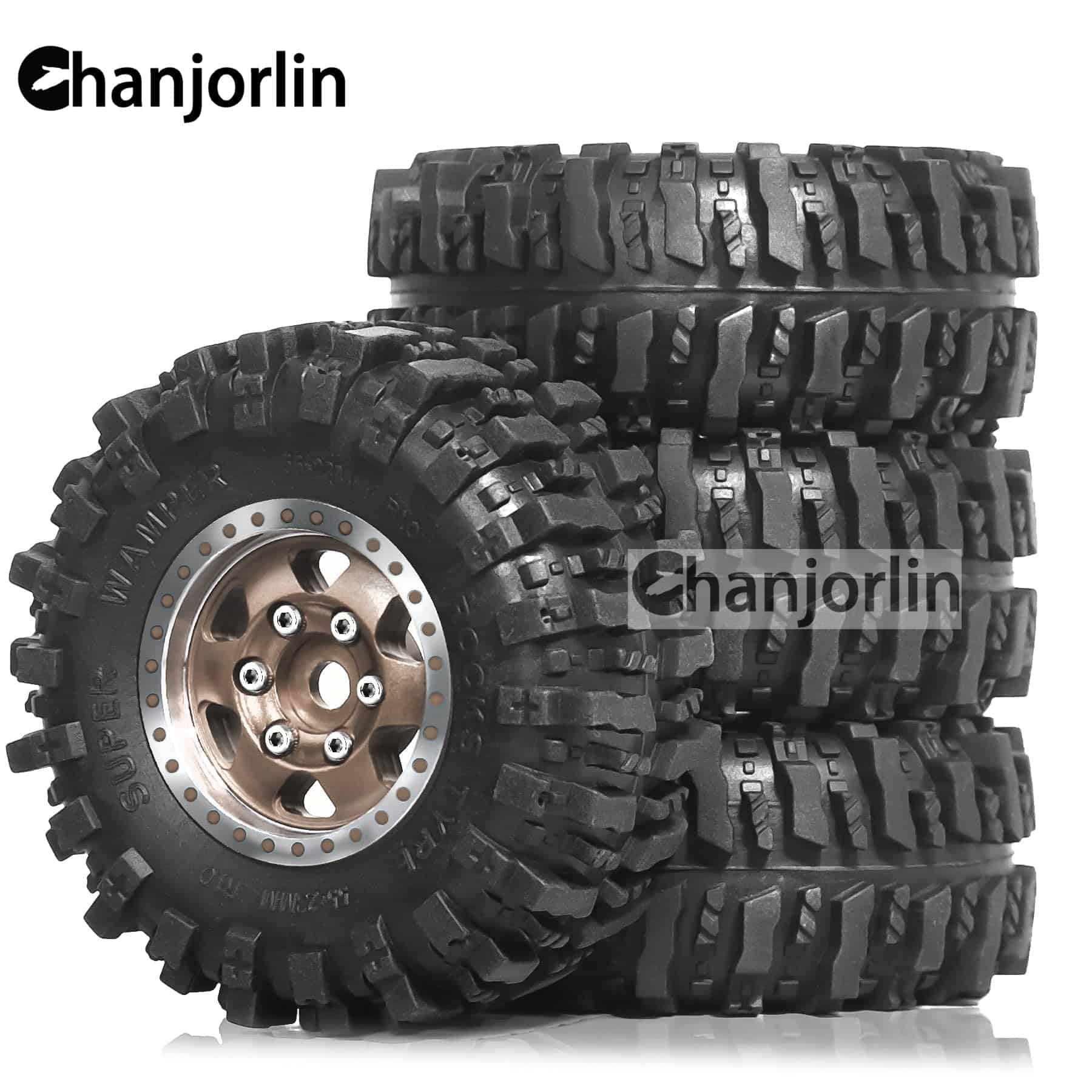 Neumáticos Rock Crawler 1/24 1/18 RC y Llantas de Aleación - Imagen 7