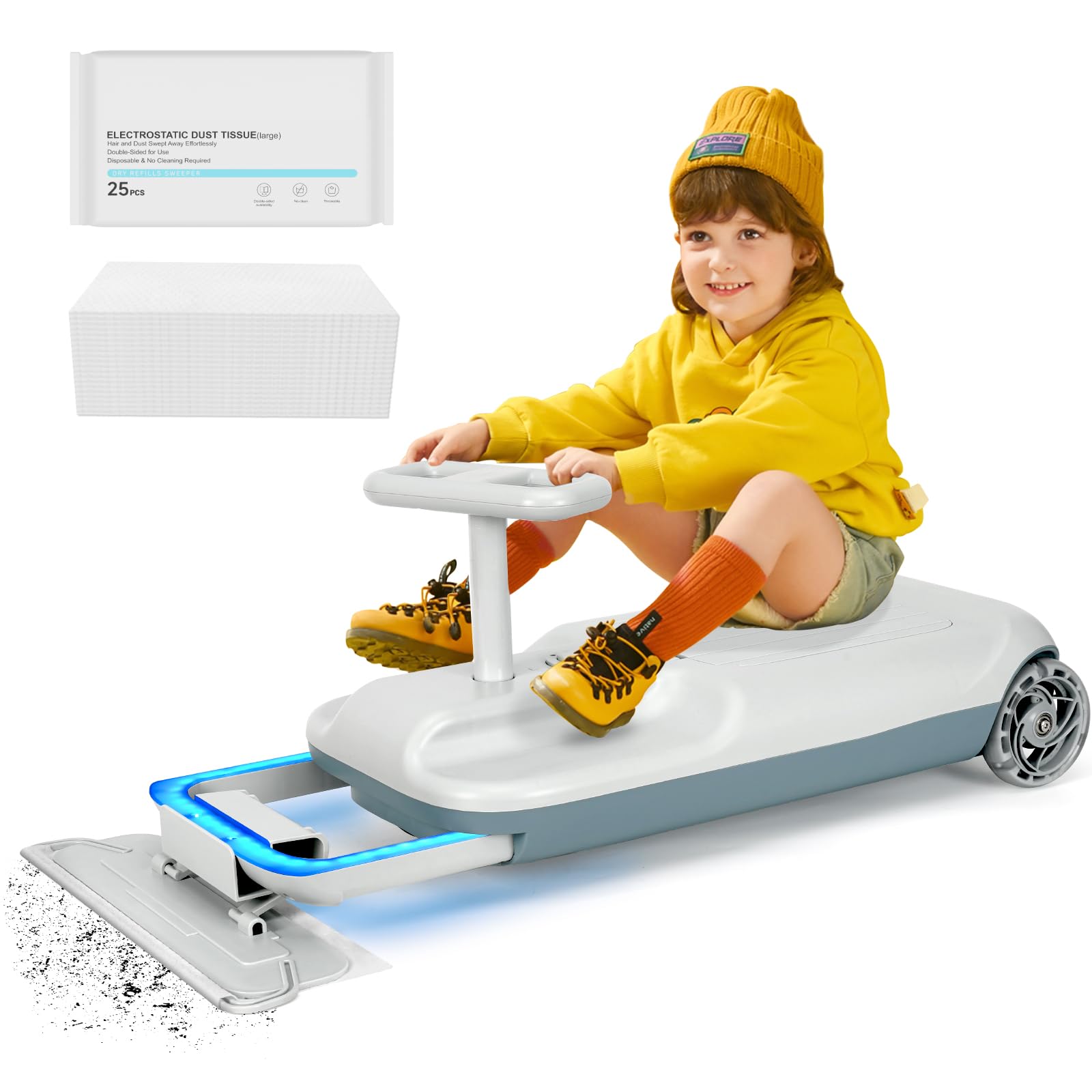 Go Kart Portátil, Coche de Carreras de 12v para Niños,