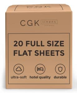 Paquete a granel de 20 sábanas planas - 20 -Blanco