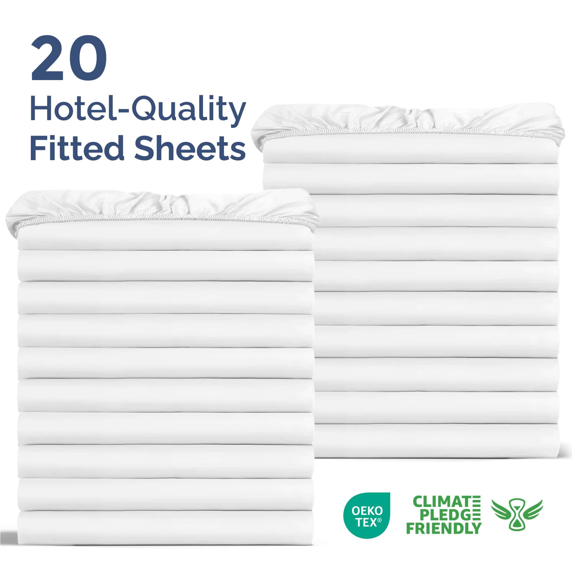 Paquete a granel de 20 sábanas ajustables - 20 sábanas - Imagen 3