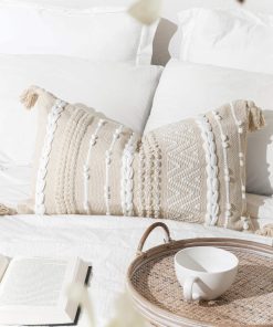 Funda Decorativa para Almohada Lumbar BlissBlush 14x24,