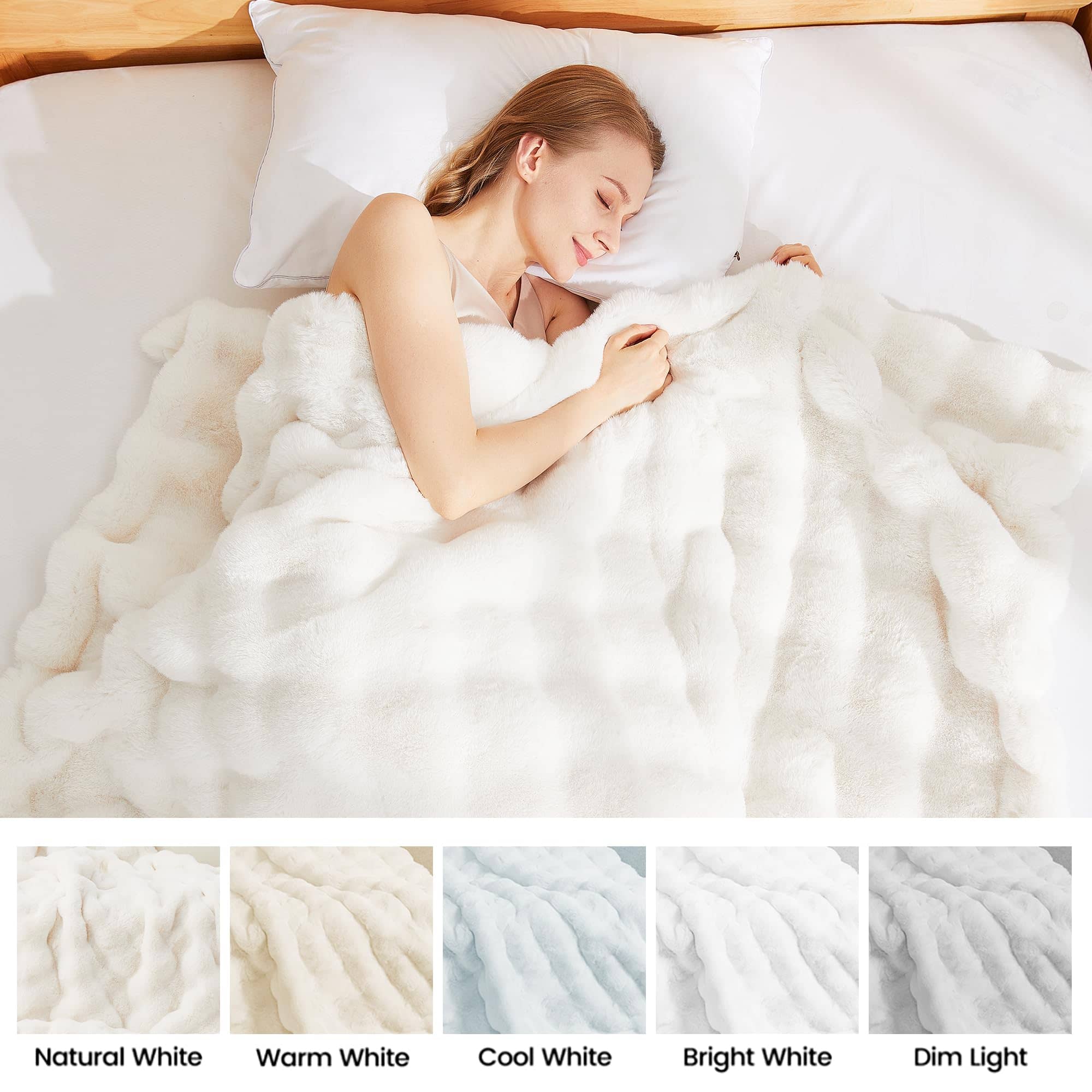 Manta de Lujo de Piel Sintética Latepis para Sofá, Suave y - Imagen 8