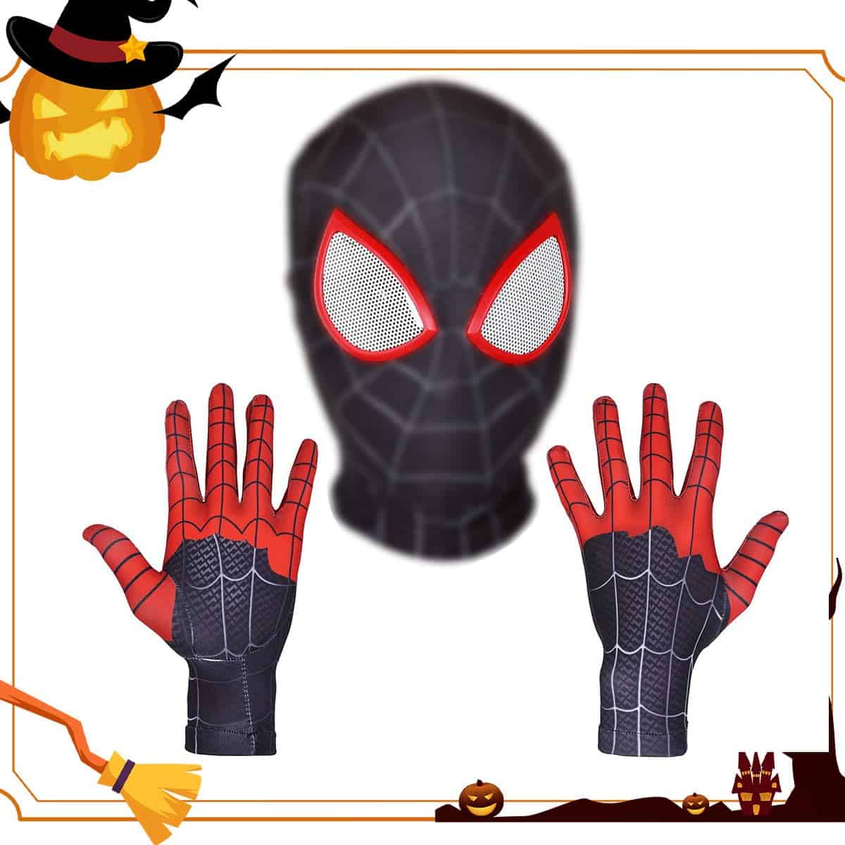 Regalo de máscara y guantes de Halloween y Navidad,
