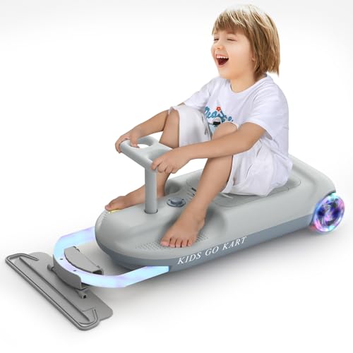 Feuymoent Carrito de Go Kart Eléctrico, Coche de Limpieza