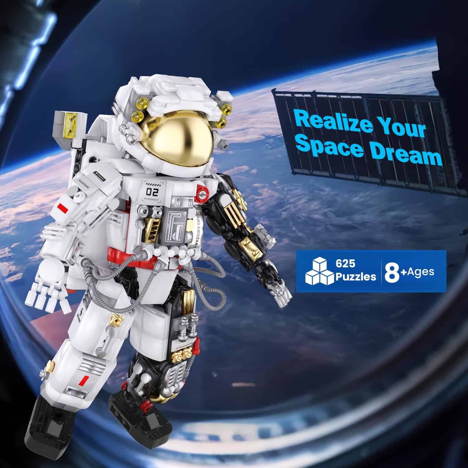 Kit de Construcción de Astronauta Espacial PeachLeaf, - Imagen 3