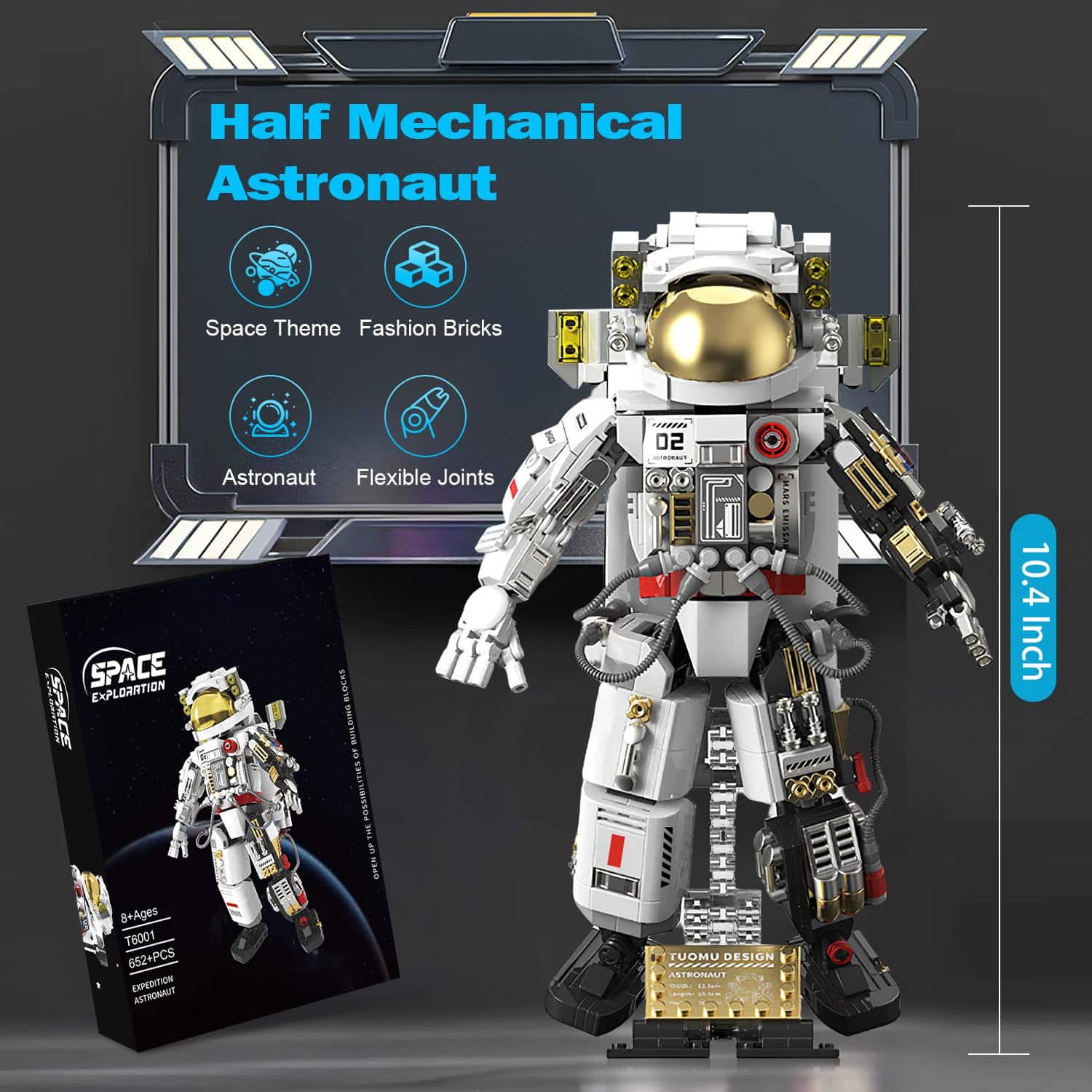 Kit de Construcción de Astronauta Espacial PeachLeaf, - Imagen 10