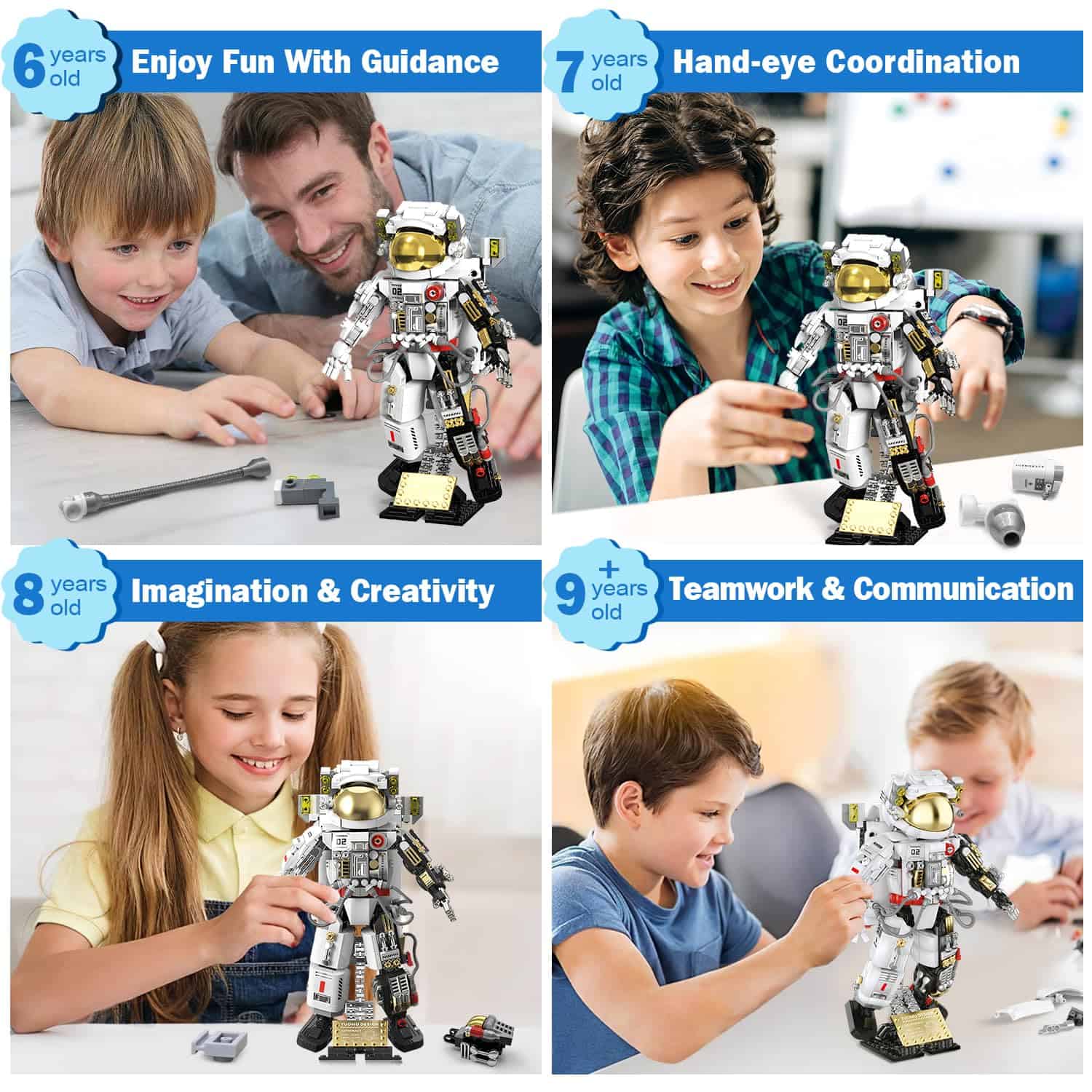 Kit de Construcción de Astronauta Espacial PeachLeaf, - Imagen 7