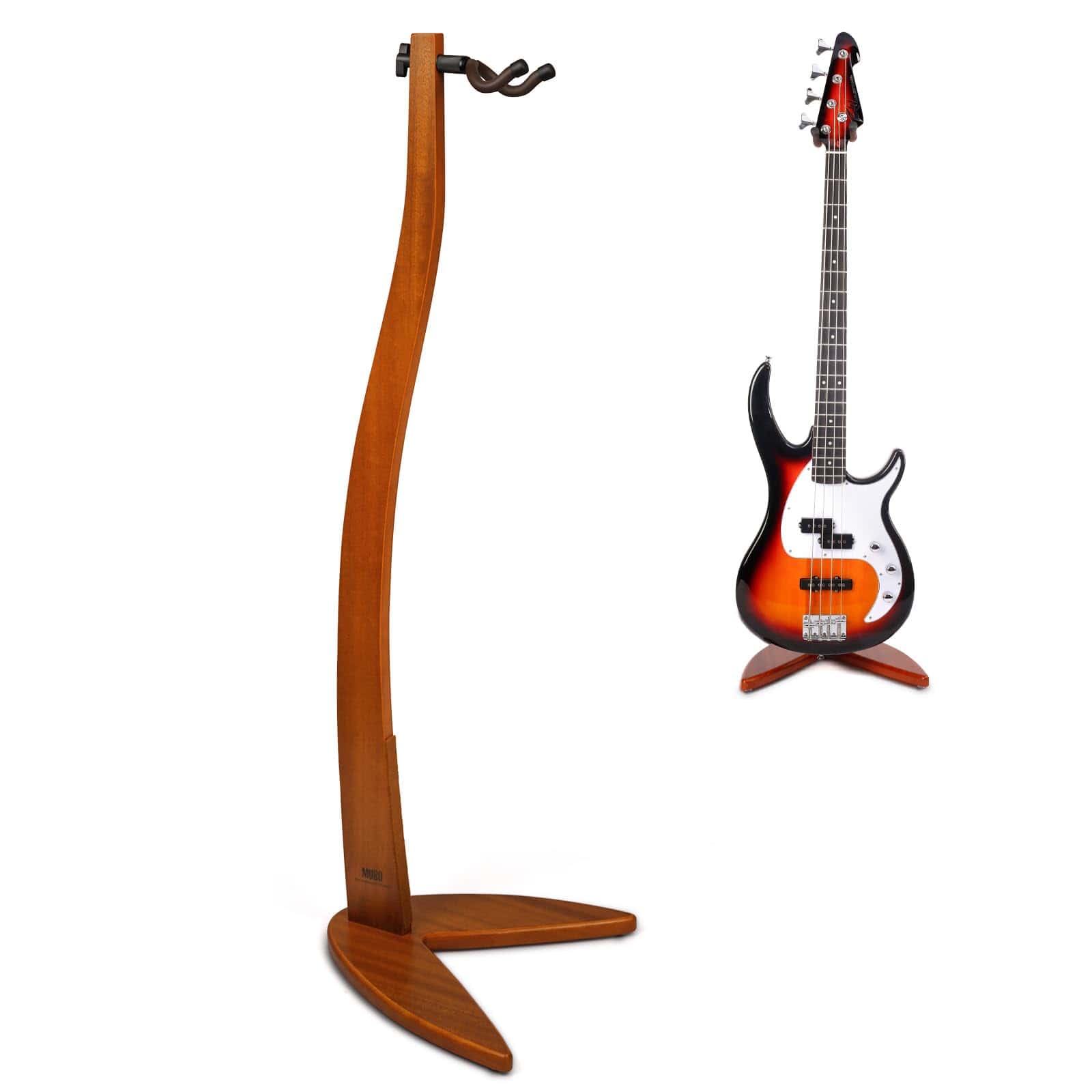 Soporte Colgador para Guitarra Bajo MUSO, Soporte de Madera