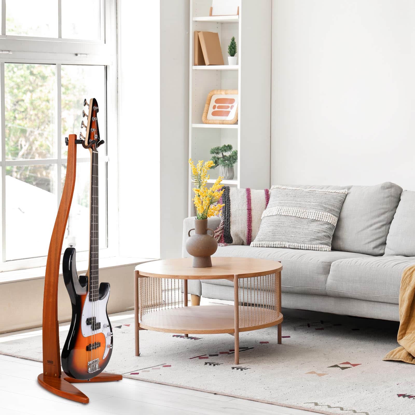 Soporte Colgador para Guitarra Bajo MUSO, Soporte de Madera - Imagen 8