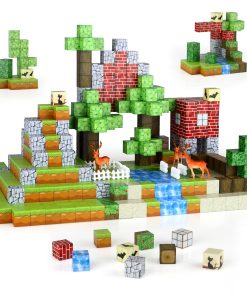 QCCX Bloques Magnéticos, 101 PCS Set de Cubos Magnéticos