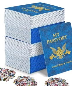 60 Pcs Libretas de Pasaporte en Blanco 600 Pegatinas de