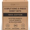 Juego de Sábanas de Paquete a Granel - 6 Juegos de Sábanas