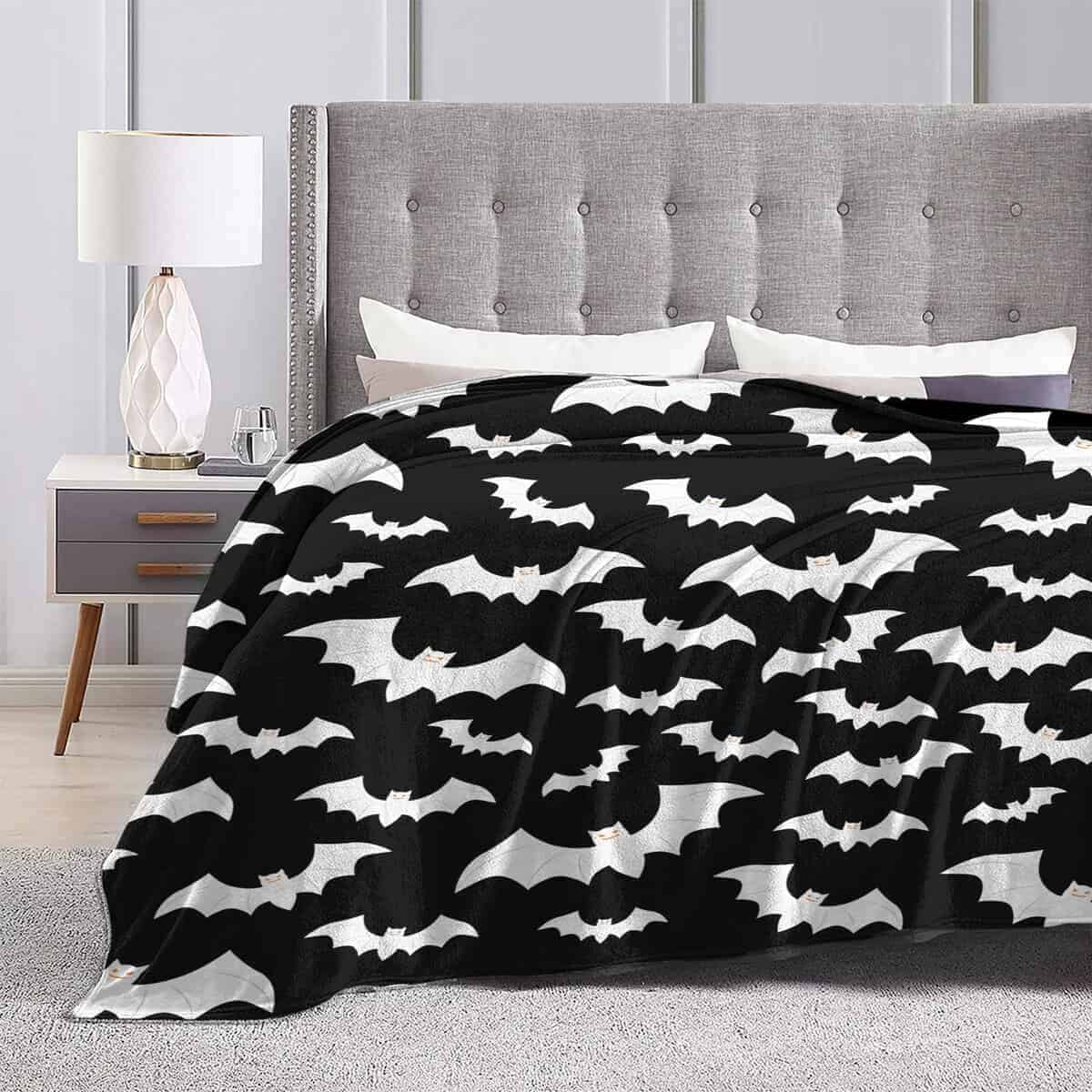 Manta Gótica de Murciélagos para Halloween THOEWONG - Manta - Imagen 6