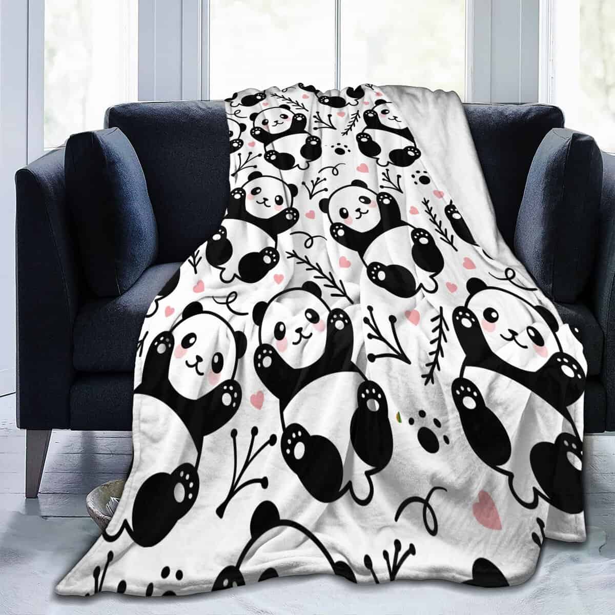 Manta de Panda para Niñas Regalos de Pandas para Mujeres