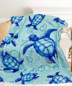 Manta de Tortuga Linda para Mujeres Niñas Niños Adultos 60"