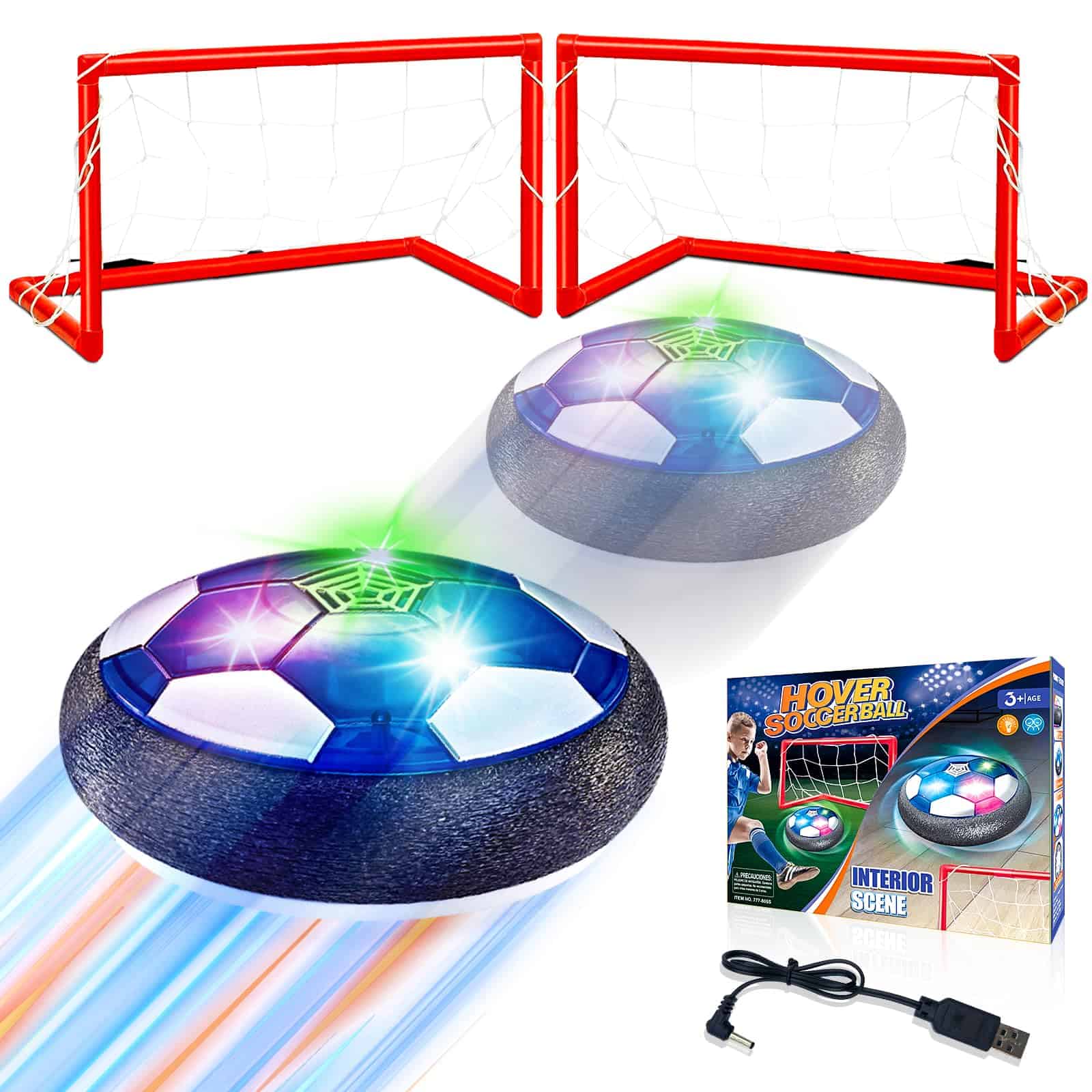 Pelota de Fútbol Flotante para Niños, Hover Soccer con Luz