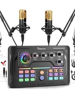 Paquete de Equipo de Podcast para 2, Interfaz -Paquete para