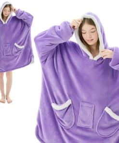 Manta con capucha L'AGRATY extra grande para llevar puesta,