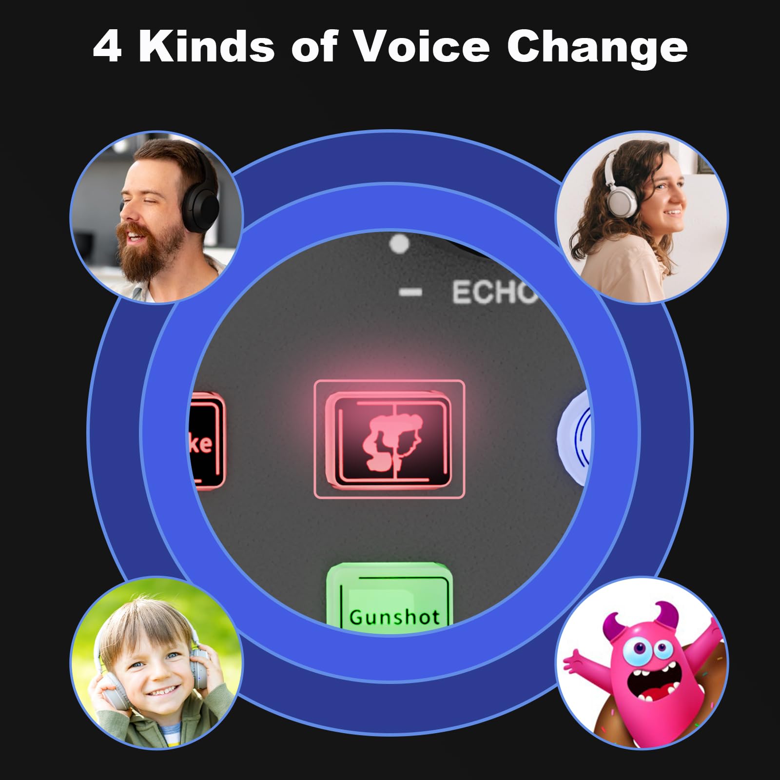 Equipo de Podcast, Mezclador de Audio con Cambiador de Voz - Imagen 5