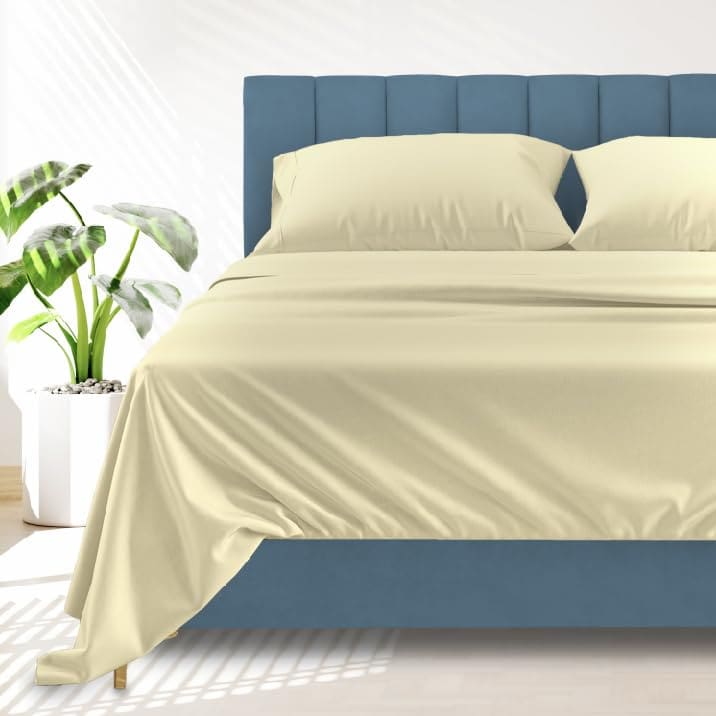 Juego de sábanas Ashton 100% algodón -Beige