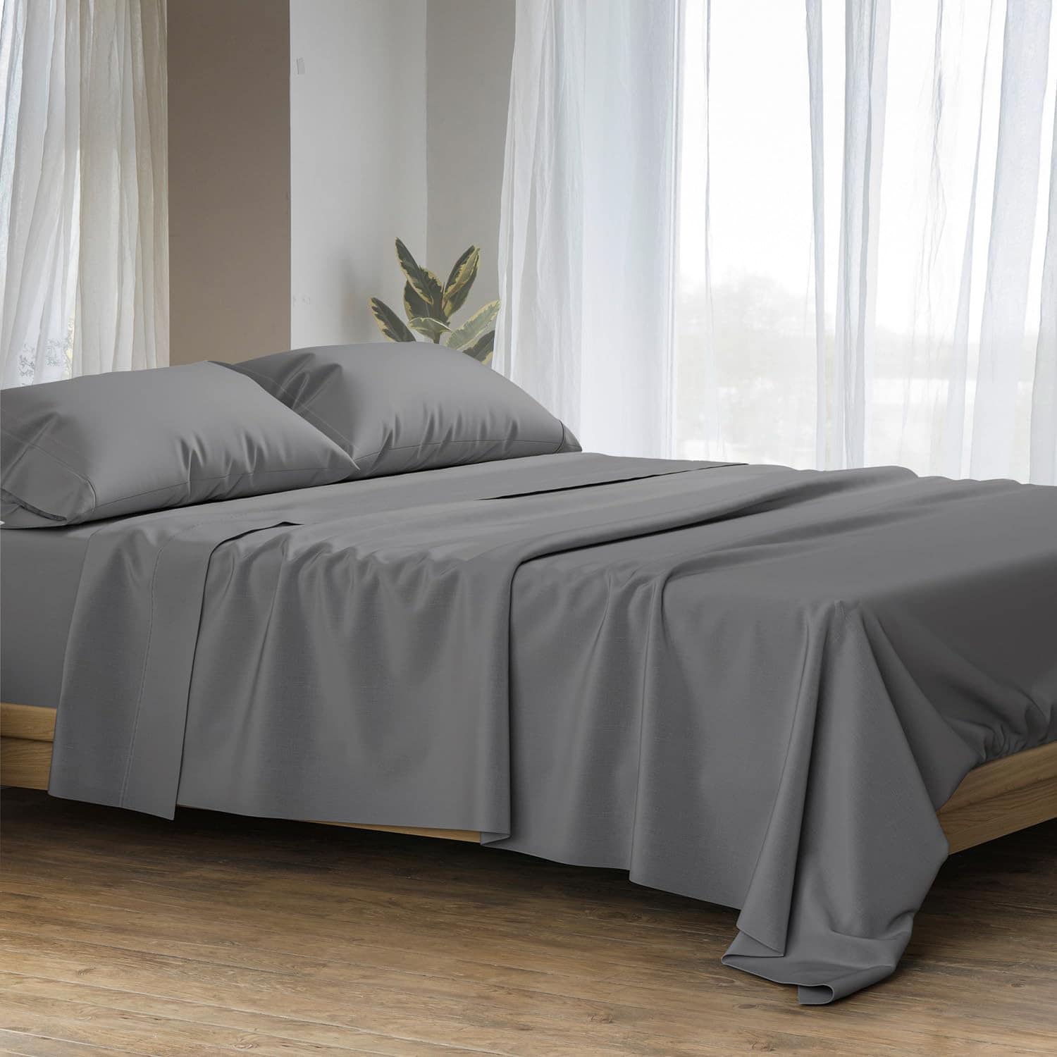 Juego de sábanas de algodón egipcio para cama California