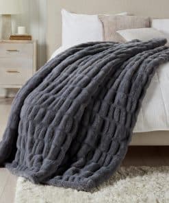 Manta de felpa micro para sofá | Manta de piel sintética