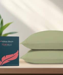 Funda de Almohada de Algodón Egipcio 100% Tamaño King Set