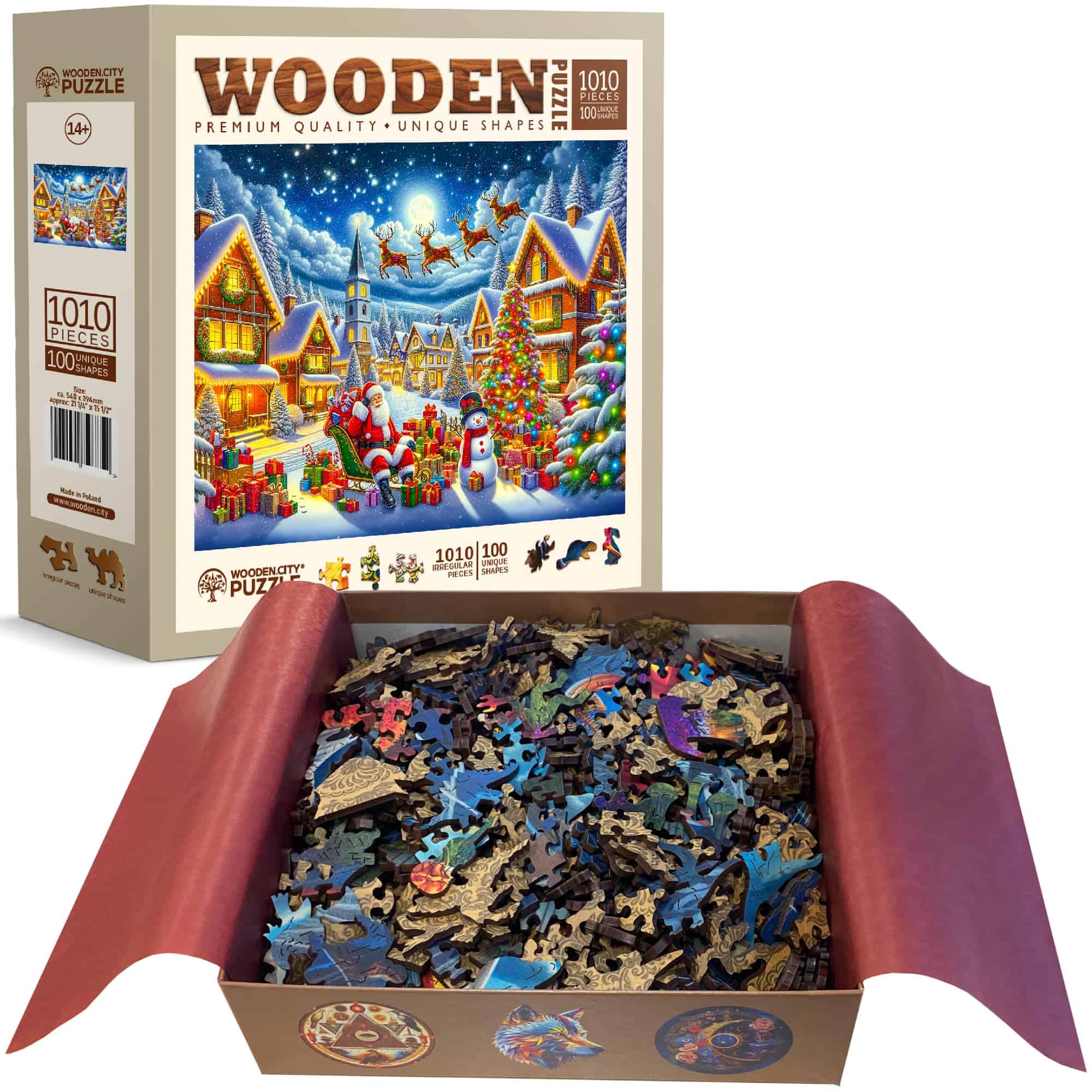 Rompecabezas de Navidad de Madera WOODEN.CITY 1000 Piezas - - Imagen 4