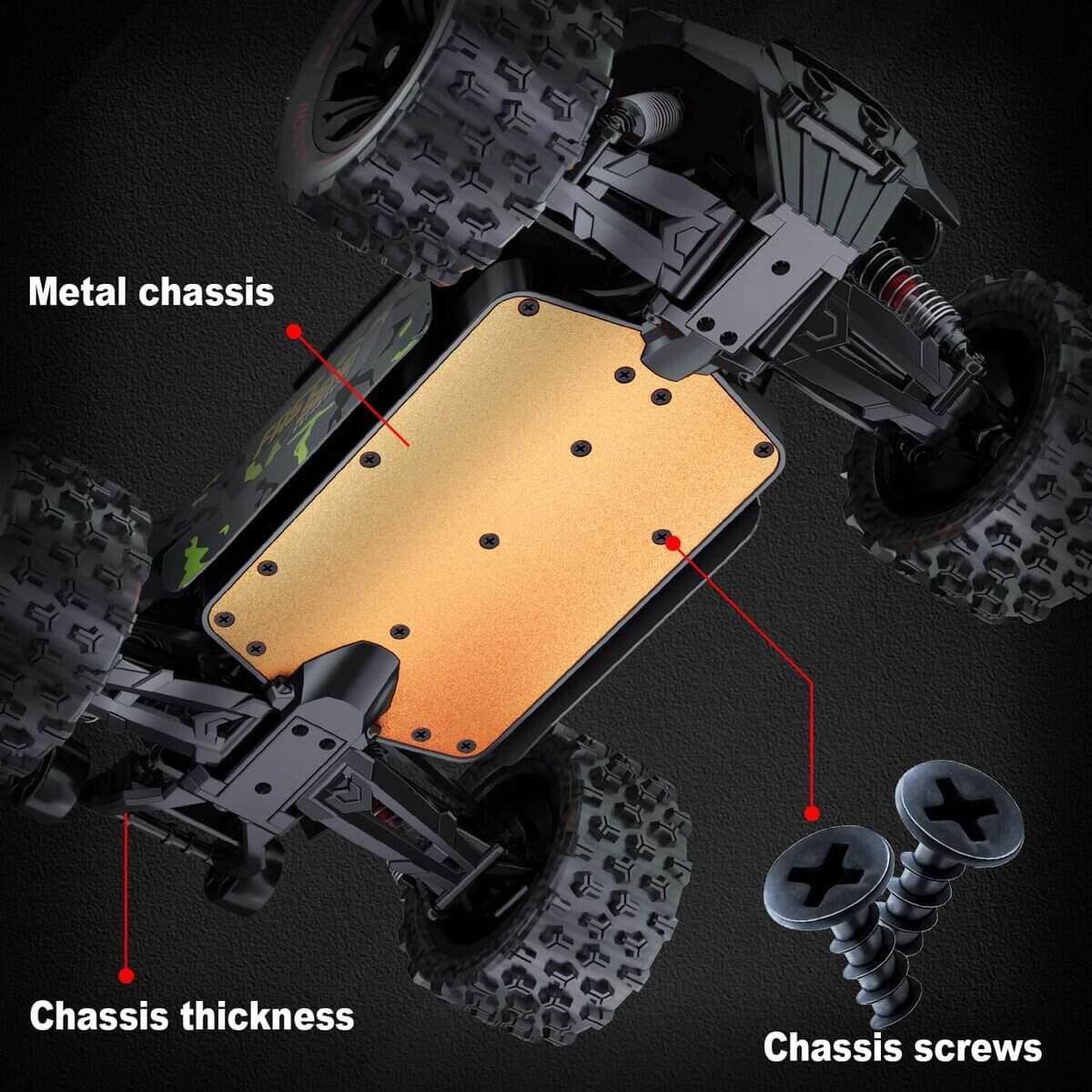 WIAORCHI 1/14 Coches RC Brushless para Adultos Rápidos 50+ - Imagen 8