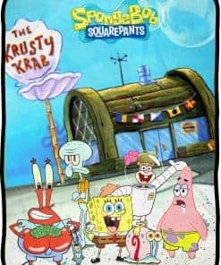 Manta de Lana de Bob Esponja - Grupo de Personajes Clásicos